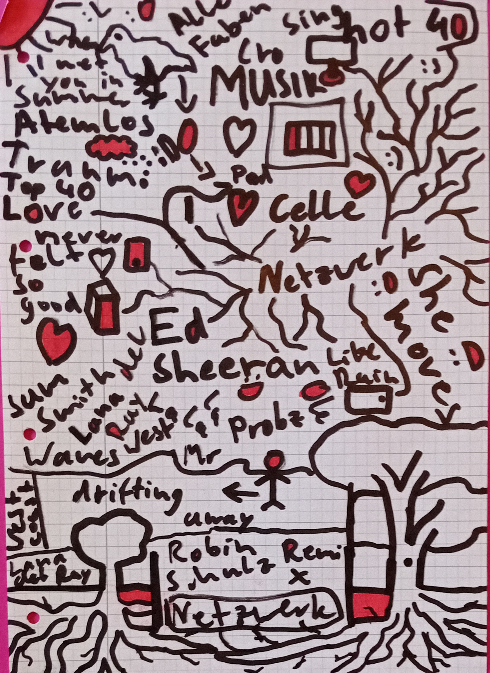 Top 40, 2014. Drawing -- 21 x 29